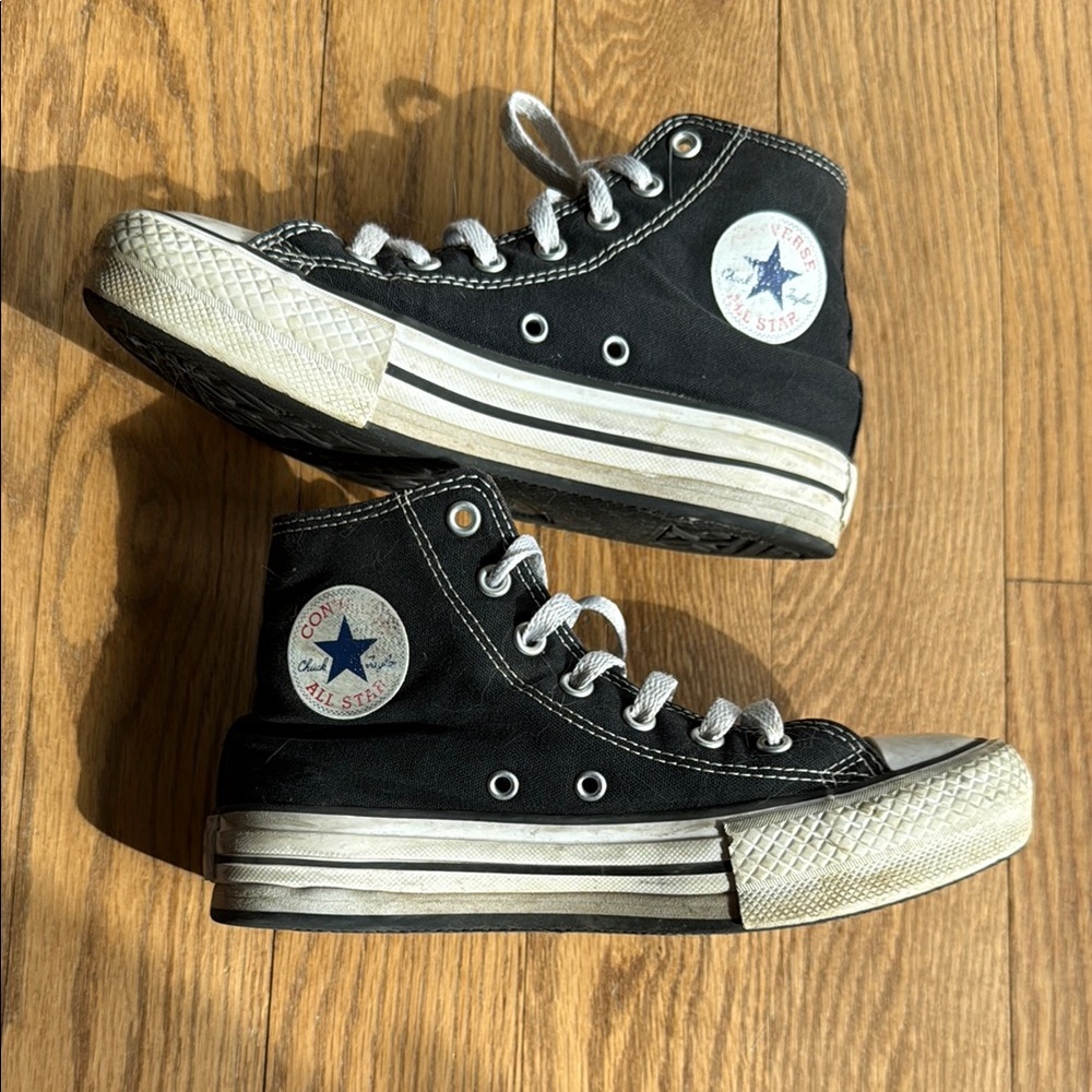 Converse Kids High-Top Platform Sneakers - Black